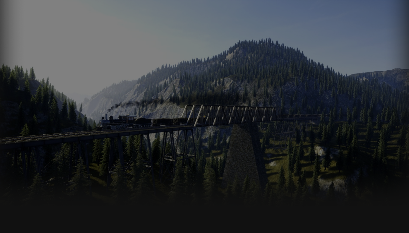Railroad track background
